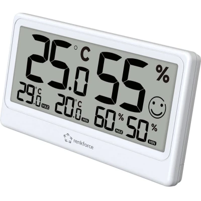 Afbeelding van Renkforce RF 6416470 Thermo en hygrometer Wit