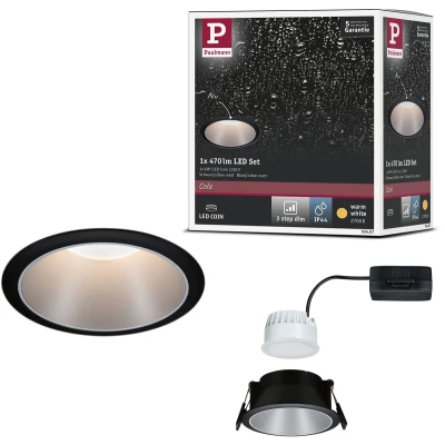 Afbeelding van Paulmann 93407 Cole Coin Inbouwlamp LED 6 W Zwart, Zilver