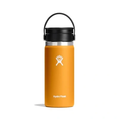 Afbeelding van Hydro Flask Flex Sip deksel voor wijde mond 473 ml (16 OZ) Lekvrij Honingraat geïsoleerd met band eenvoudig dragen BPA vrij en toxinevrij Vaatwasmachinebestendig Fossil