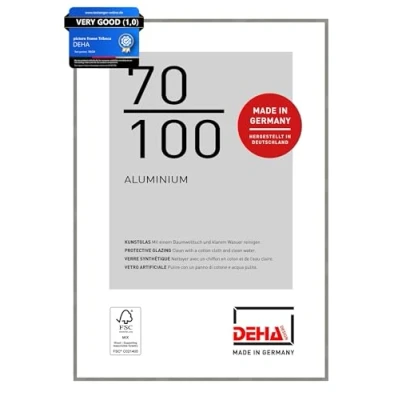 Afbeelding van DEHA Design Aluminium fotolijst Tribeca, 70x100 cm, Mat grijs structuur