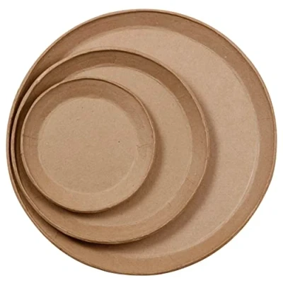 Afbeelding van Set van 3 ronde schalen Decopatch
