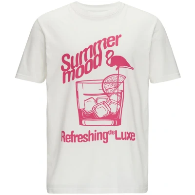 Afbeelding van Q/S designed by T shirt Maat M Mannen 01D3 WHITE katoen