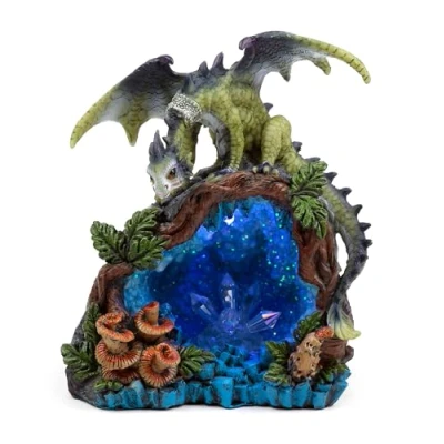 Afbeelding van Sweet Dreams Baby Draak LED Bos Kristalgrot