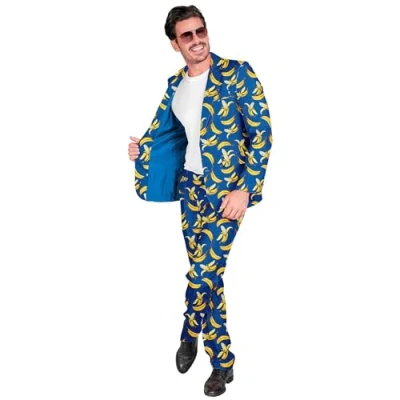 Afbeelding van Widmann Hawaii &amp; Carribean Tropisch Kostuum De Pisang Man Blauw XXL Carnavalskleding Verkleedkleding