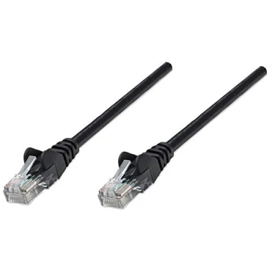 Afbeelding van Intellinet Netwerk Patchkabel, Cat5e, 0,25 m, CCA, U/UTP, PVC, Vergulde Contacten, Snagless CCA 0.25 m Zwart