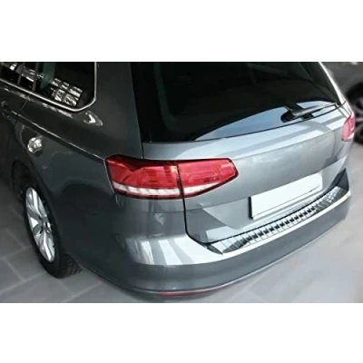 Afbeelding van Bumperbescherming bumper roestvrij staal compatibel met Passat B8 Variant + ALLTRACK vanaf 2014 (chroom glanzend)