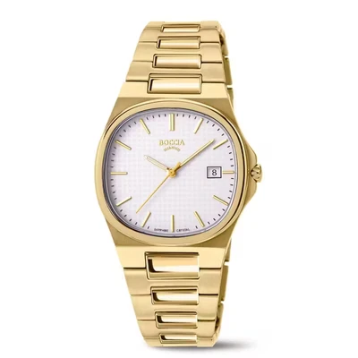 Afbeelding van BOCCIA goudkleurig horloge 3348 02 Titanium