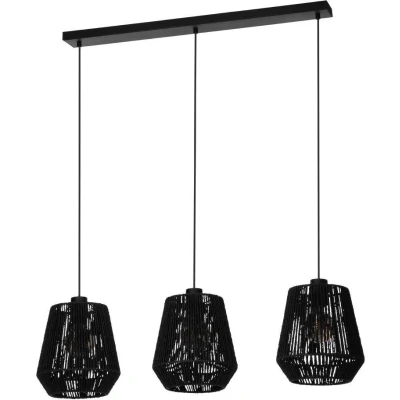 Afbeelding van EGLO Persley Hanglamp E27 92 cm Zwart Papier