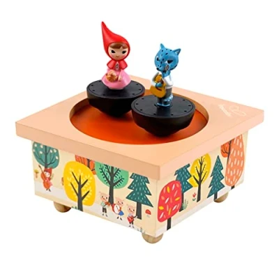 Afbeelding van Trousselier Rode Ridding Hood Dansende Muziekdoos Ideaal geboortegeschenk 2 verwijderbare figuren Gemakkelijk te gebruiken Spring By Vivaldi Multicolor stuks