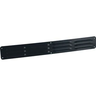 Afbeelding van Nedco schoepenrooster omgezette rand alum. 500 x 65 mm zwart