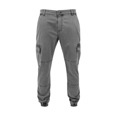 Afbeelding van Urban Classics Washed Jogging Cargobroek, Heren, Maat: 30, Grey