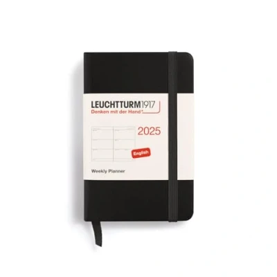 Afbeelding van LEUCHTTURM1917 370674 Weekkalender Mini (A7) 2025, zwart, Engels