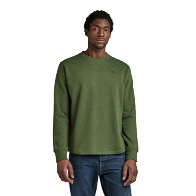Afbeelding van G STAR RAW Heren Lash r sw ls Sweater, Multicolor (dk nuri Green Htr C425 4541), L