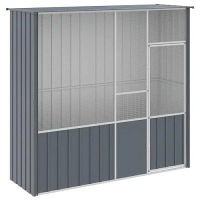 Afbeelding van Vogelkooi 215x78x200 cm gegalvaniseerd staal antracietkleurig