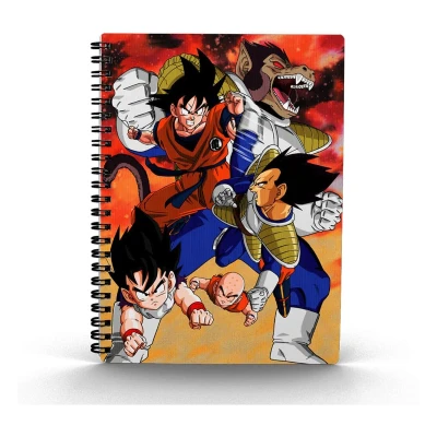 Afbeelding van Dragon Ball Notebook with 3D Effect Goku vs Vegeta