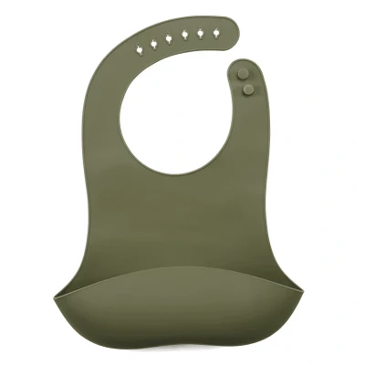 Afbeelding van Funnies Siliconen Forest Slab 3 Pack Set van Slabbetjes Slabbers met Opvangbakje Zacht, Flexibel en Makkelijk Schoon te Maken Verstelbare Pasvorm voor Baby’s Peuters Ideaal Voeden zonder Knoeien