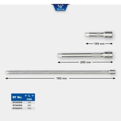 Afbeelding van KS TOOLS BT022908 Verlenging, steeksleutel 125 12,5 (1/2&quot;)