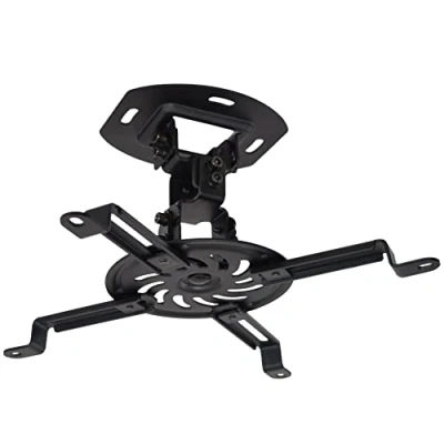 Afbeelding van VIVO MOUNT VP01B universele verstelbare plafondprojectorhouder voor normale en mini projectoren, projectiemontage met uitschuifbare armen, zwart,