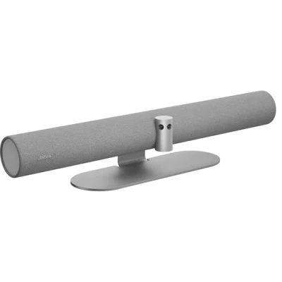 Afbeelding van Jabra PanaCast 50 Panoramische 4K videobar Conferentiecamera voor kleine en middelgrote ruimten met 180 graden gezichtsveld 8 microfoons EU voedingsadapter Grijs