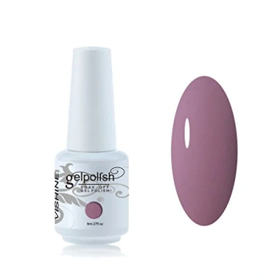 Afbeelding van Vishine Soak Off nagellak 8ml, semi permanent, UV, LED, nail art, manicure, lichtroze, #1579
