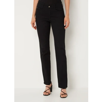 Afbeelding van Mac jeans dames Dream mid waist slim fit met stretch in de kleur Zwart, maat: 44/L30
