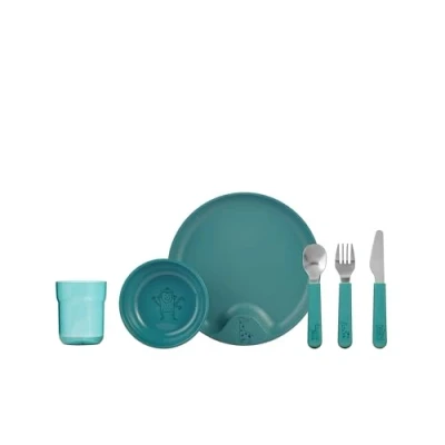 Afbeelding van Mepal Kinderservies Mio Deep Turquoise 6 Delig