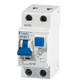 Afbeelding van Doepke aardlekautomaat 1p c karakteristiek ac 230v 16a en 10ka 50hz 2 mod ip20 09 932 124