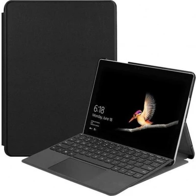Afbeelding van Case2go Tablet Hoes geschikt voor Microsoft Surface Go 2 Tri Fold Book Case Zwart