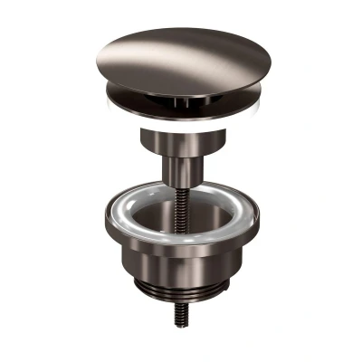 Afbeelding van INK afvoerplug always open Metal black