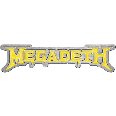 Afbeelding van Megadeth Logo Pin Zilverkleurig/Geel