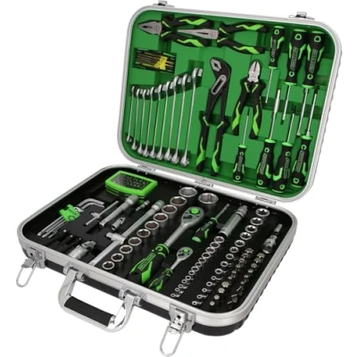 Afbeelding van KS Tools 512.0144 COMPETITION 1/4+1/2 Universal Werkzeug Gereedschapsset Universeel Incl. koffer