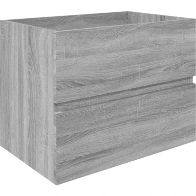 Afbeelding van Wastafelkast 60x38,5x45 cm bewerkt hout grijs sonoma eikenkleur