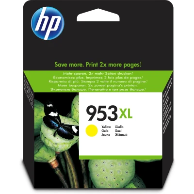 Afbeelding van HP 953XL (F6U18AE) Inktcartridge Geel Hoge capaciteit