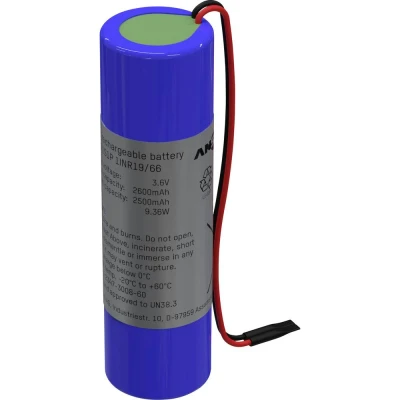 Afbeelding van Ansmann Speciale oplaadbare batterij 18650 Kabel Li ion 3.6 V 2600 mAh