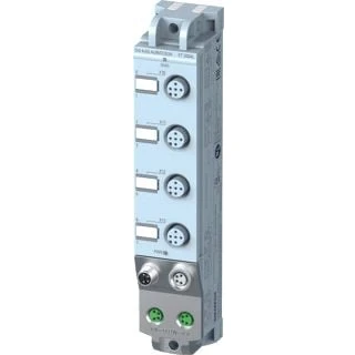 Afbeelding van Siemens simatic et200al digitale in uitgangsmodule 4 diq dq 4x 24v dc 0 5a m12 ip67 6es7143 5af00 0ba0