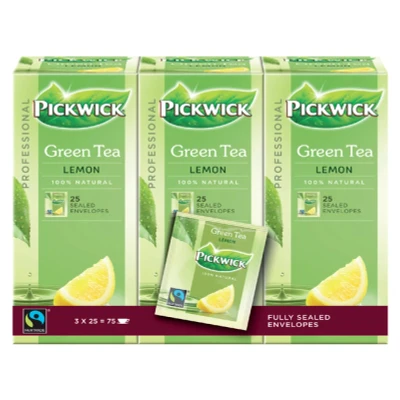 Afbeelding van Thee Pickwick Fair Trade green lemon 25x1.5gr