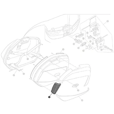 Afbeelding van GIVI Z1424R Reflector Set Red for V35N