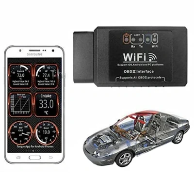 Afbeelding van Aukson F04C Auto Gadget OBD2 Diagnoseapparaat, wifi adapter V1.5, diagnostische scanner, ST, Windows Android IOS, autodiagnoseapparaat, Engine Light, OBD II codelezer voor iOS