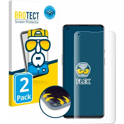 Afbeelding van BROTECT Screenprotector voor OnePlus 9 Pro Folie Beschermfolie transparant volledig dekking (2 Stuks)