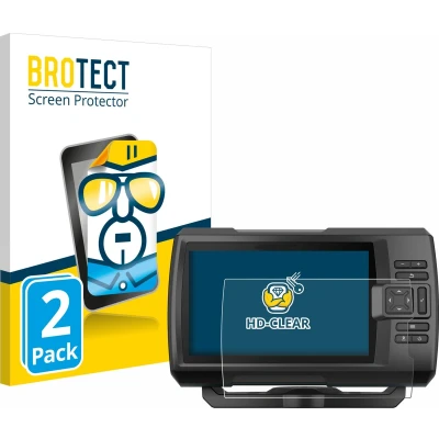 Afbeelding van BROTECT Screenprotector voor Garmin Striker Vivid 7cv Folie Beschermfolie transparant (2 Stuks)