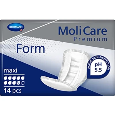 Afbeelding van MoliCare Premium Form incontinentie inleggers, 9 drops maxi, 1x14 stuks