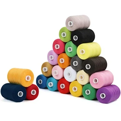 Afbeelding van Curtzy Polyester Naaimachine Draad Spoelen Set in Geassorteerde Kleuren (24 Pak) 6 cm met 914 m 24 Voor Hand En Machine Borduren