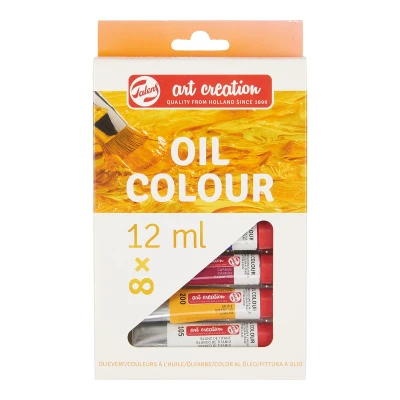 Afbeelding van Talens Art Creation Olieverf Tube Van 12 Ml, Set 8 Tubes In Geassorteerde Kleuren