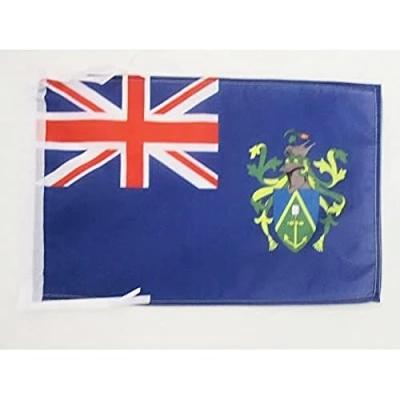 Afbeelding van Pitcairn Islands Vlag 45x30 cm koorden SMALL vlaggen 30 x 45 Banner 18x12 in Hoge kwaliteit AZ FLAG