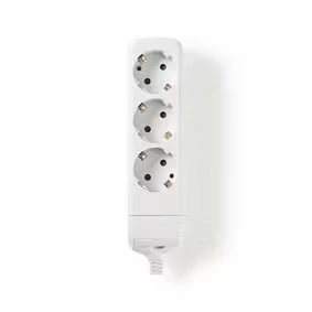 Afbeelding van Stekkerdoos 6 voudig Nedis 3 meter (Wit)