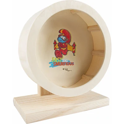 Afbeelding van Smurfs Duvoplus Speelgoed Voor Dieren Knaagdier Jetpack Smurf Looprad 15x15cm 1st