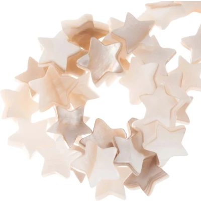 Afbeelding van Schelp Kralen (10 12 x 3 mm) Beige (40 Stuks)