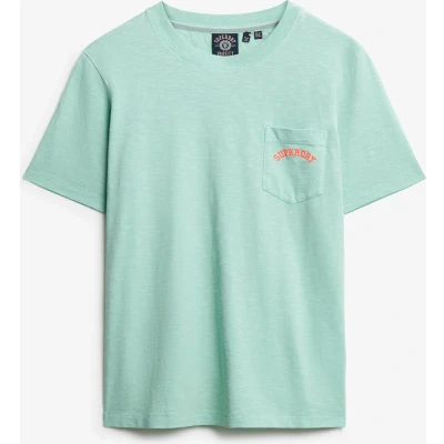 Afbeelding van Superdry Essential LOGO Garment DYE Tshirt basic, Dames, Maat: 40, Spearmint light green