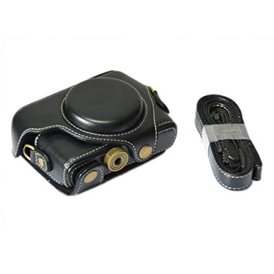 Afbeelding van ENJOY UNIQUE Camera beschermhoes van kunstleer voor Sony RX100, RX100II, RX100III M3, DSC RX100 III, met schouderriem