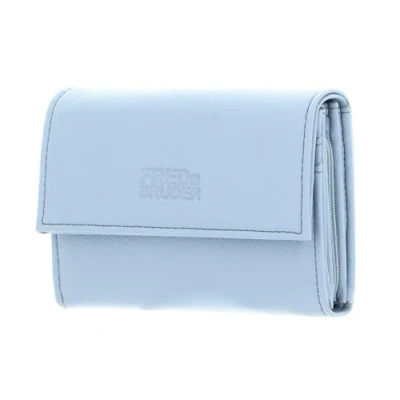 Afbeelding van FREDsBRUDER Leren Portemonnee Bestie Wallet With Lock Sky Blue Lichtblauw